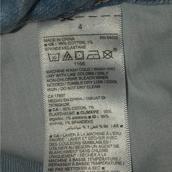 Old Navy light wash Power Straight secret slim pockets-size 4 - Picture 5 of 7